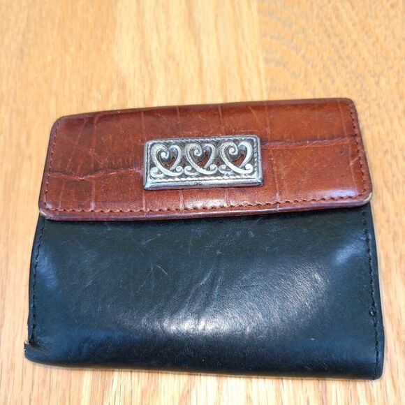 Brighton Leather Wallet, Black And Brown - Picture 2 of 7